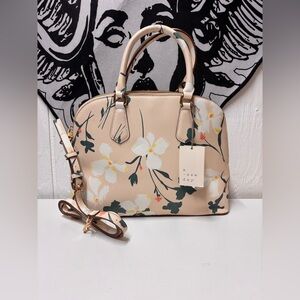 A New Day BNWT Floral Tan Handbag/crossbody